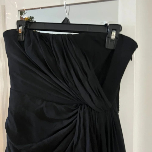 Women's Cinq a Sept Black Strapless Maxi Dress Size 4 Color Black - Picture 7 of 10